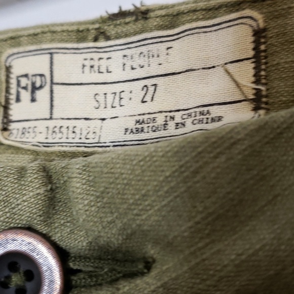 Free People cropped utility pants - size 4 - Picture 4 of 11